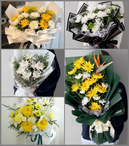 广东汕尾市城区田墘街道二村社区白事花束代送